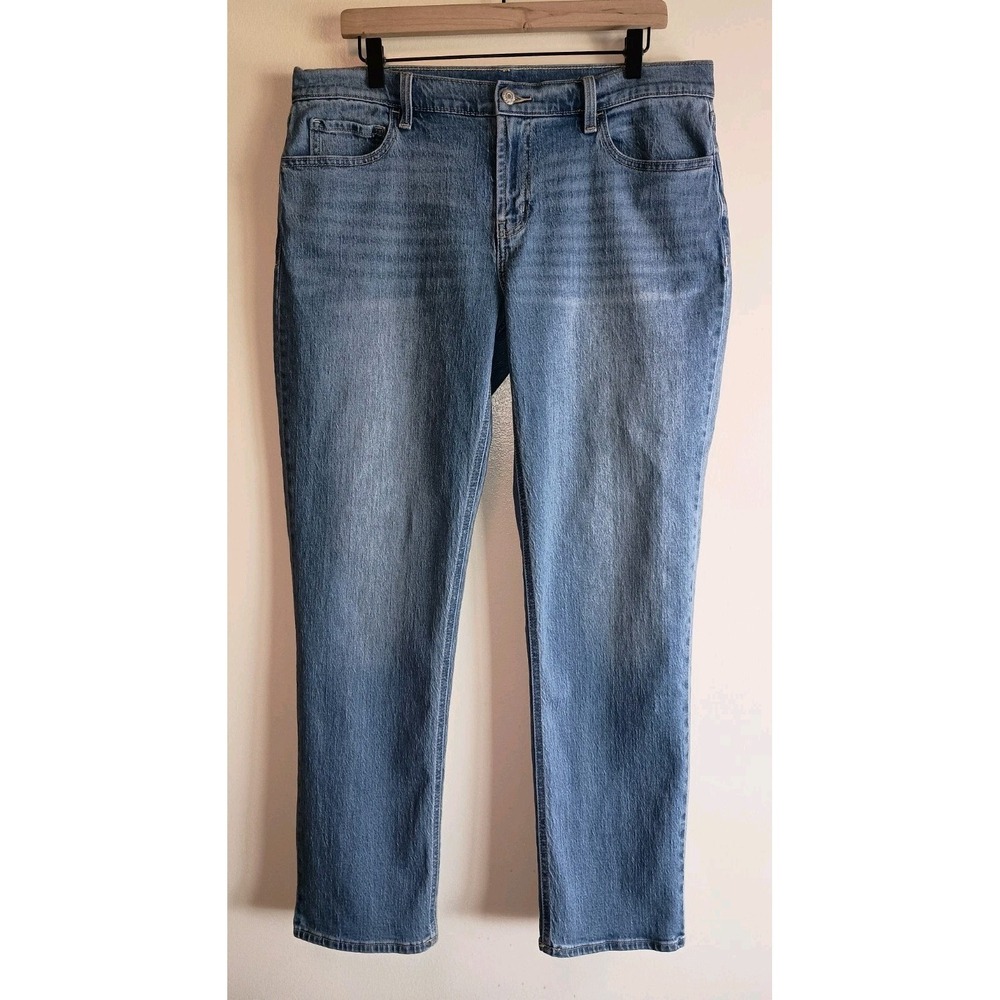 Old Navy WOW Boyfriend Jeans Womens 12 Mid Rise Stretch Medium Wash